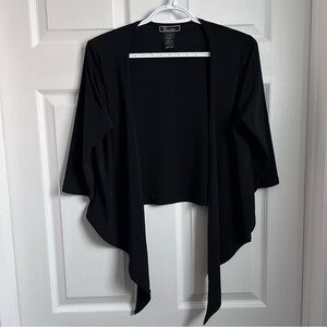 3/25$💥 Froccella cardigan sweater open front Women large vest black tie knot